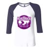 Ladies' Baby Rib Three-QuarterSleeve Contrast Raglan T-Shirt Thumbnail