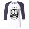 Ladies' Baby Rib Three-QuarterSleeve Contrast Raglan T-Shirt Thumbnail