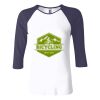 Ladies' Baby Rib Three-QuarterSleeve Contrast Raglan T-Shirt Thumbnail
