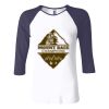 Ladies' Baby Rib Three-QuarterSleeve Contrast Raglan T-Shirt Thumbnail