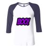 Ladies' Baby Rib Three-QuarterSleeve Contrast Raglan T-Shirt Thumbnail