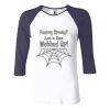 Ladies' Baby Rib Three-QuarterSleeve Contrast Raglan T-Shirt Thumbnail
