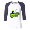 Ladies' Baby Rib Three-QuarterSleeve Contrast Raglan T-Shirt Thumbnail