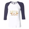 Ladies' Baby Rib Three-QuarterSleeve Contrast Raglan T-Shirt Thumbnail