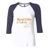 Ladies' Baby Rib Three-QuarterSleeve Contrast Raglan T-Shirt Thumbnail