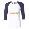 Ladies' Baby Rib Three-QuarterSleeve Contrast Raglan T-Shirt Thumbnail