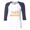 Ladies' Baby Rib Three-QuarterSleeve Contrast Raglan T-Shirt Thumbnail