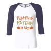 Ladies' Baby Rib Three-QuarterSleeve Contrast Raglan T-Shirt Thumbnail