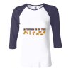 Ladies' Baby Rib Three-QuarterSleeve Contrast Raglan T-Shirt Thumbnail