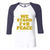 Ladies' Baby Rib Three-QuarterSleeve Contrast Raglan T-Shirt Thumbnail