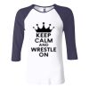 Ladies' Baby Rib Three-QuarterSleeve Contrast Raglan T-Shirt Thumbnail