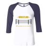 Ladies' Baby Rib Three-QuarterSleeve Contrast Raglan T-Shirt Thumbnail