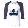 Ladies' Baby Rib Three-QuarterSleeve Contrast Raglan T-Shirt Thumbnail
