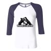 Ladies' Baby Rib Three-QuarterSleeve Contrast Raglan T-Shirt Thumbnail