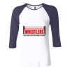 Ladies' Baby Rib Three-QuarterSleeve Contrast Raglan T-Shirt Thumbnail