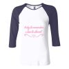 Ladies' Baby Rib Three-QuarterSleeve Contrast Raglan T-Shirt Thumbnail