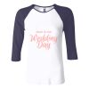 Ladies' Baby Rib Three-QuarterSleeve Contrast Raglan T-Shirt Thumbnail