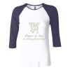 Ladies' Baby Rib Three-QuarterSleeve Contrast Raglan T-Shirt Thumbnail