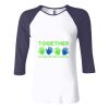 Ladies' Baby Rib Three-QuarterSleeve Contrast Raglan T-Shirt Thumbnail