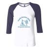 Ladies' Baby Rib Three-QuarterSleeve Contrast Raglan T-Shirt Thumbnail