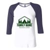 Ladies' Baby Rib Three-QuarterSleeve Contrast Raglan T-Shirt Thumbnail