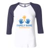 Ladies' Baby Rib Three-QuarterSleeve Contrast Raglan T-Shirt Thumbnail