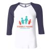 Ladies' Baby Rib Three-QuarterSleeve Contrast Raglan T-Shirt Thumbnail