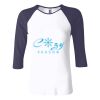 Ladies' Baby Rib Three-QuarterSleeve Contrast Raglan T-Shirt Thumbnail