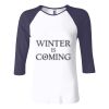 Ladies' Baby Rib Three-QuarterSleeve Contrast Raglan T-Shirt Thumbnail