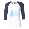 Ladies' Baby Rib Three-QuarterSleeve Contrast Raglan T-Shirt Thumbnail