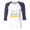 Ladies' Baby Rib Three-QuarterSleeve Contrast Raglan T-Shirt Thumbnail