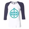 Ladies' Baby Rib Three-QuarterSleeve Contrast Raglan T-Shirt Thumbnail