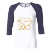 Ladies' Baby Rib Three-QuarterSleeve Contrast Raglan T-Shirt Thumbnail