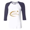 Ladies' Baby Rib Three-QuarterSleeve Contrast Raglan T-Shirt Thumbnail
