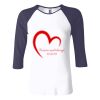 Ladies' Baby Rib Three-QuarterSleeve Contrast Raglan T-Shirt Thumbnail
