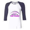 Ladies' Baby Rib Three-QuarterSleeve Contrast Raglan T-Shirt Thumbnail