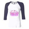 Ladies' Baby Rib Three-QuarterSleeve Contrast Raglan T-Shirt Thumbnail