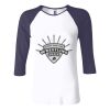 Ladies' Baby Rib Three-QuarterSleeve Contrast Raglan T-Shirt Thumbnail