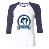 Ladies' Baby Rib Three-QuarterSleeve Contrast Raglan T-Shirt Thumbnail