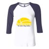 Ladies' Baby Rib Three-QuarterSleeve Contrast Raglan T-Shirt Thumbnail