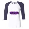 Ladies' Baby Rib Three-QuarterSleeve Contrast Raglan T-Shirt Thumbnail