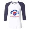 Ladies' Baby Rib Three-QuarterSleeve Contrast Raglan T-Shirt Thumbnail