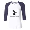 Ladies' Baby Rib Three-QuarterSleeve Contrast Raglan T-Shirt Thumbnail
