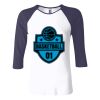 Ladies' Baby Rib Three-QuarterSleeve Contrast Raglan T-Shirt Thumbnail