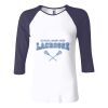 Ladies' Baby Rib Three-QuarterSleeve Contrast Raglan T-Shirt Thumbnail