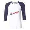 Ladies' Baby Rib Three-QuarterSleeve Contrast Raglan T-Shirt Thumbnail