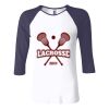 Ladies' Baby Rib Three-QuarterSleeve Contrast Raglan T-Shirt Thumbnail