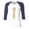 Ladies' Baby Rib Three-QuarterSleeve Contrast Raglan T-Shirt Thumbnail