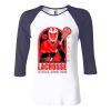 Ladies' Baby Rib Three-QuarterSleeve Contrast Raglan T-Shirt Thumbnail