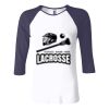 Ladies' Baby Rib Three-QuarterSleeve Contrast Raglan T-Shirt Thumbnail